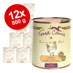 Terra Canis 12 x 800 g - Puppy Pollo con Zucca, Camomilla e Polline di fiore en oferta