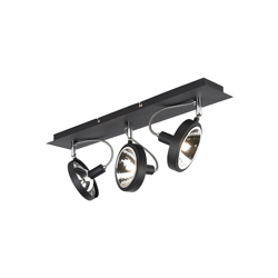 QAZQA Faretto nox - Moderno - Alluminio - Nero - Allungato Max. 3 x Watt en oferta