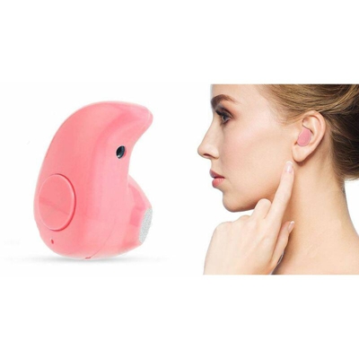 Auricolare bluetooth a goccia 4.1 mini cuffia wireless con microfono rosa S530