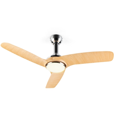 Klarstein Silent Service ventilatore da soffitto Ø: 128 cm, potenza: 25 Watt effetto legno