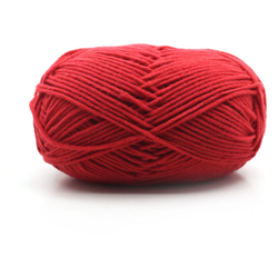 Filato di cotone latte 4 capi di cotone filato medio fine cremisi precio