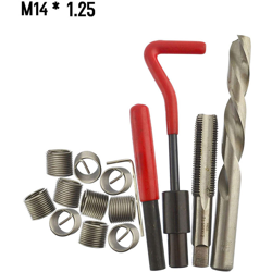 Set di strumenti per la riparazione del filo da 15 pezzi Acciaio inossidabile 304 Acciaio ad alta velocita M14 * 1.25 características