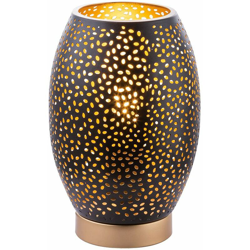 Etc-shop - Luce da tavolo di lusso soggiorno sala da pranzo arredamento lampada da lettura oro nero nel set tra cui lampadine a LED características