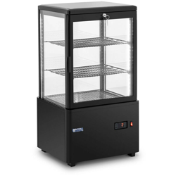 Vetrina Refrigerata Da Banco 58 L Teca Per Dolci 3 Ripiani Nero Richiudibile en oferta