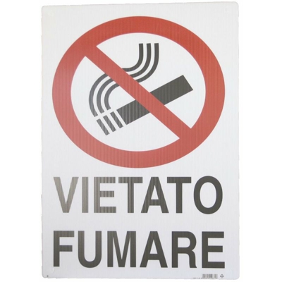 Severi - CARTELLO POLIONDA VIETATO FUMARE CM.60x40