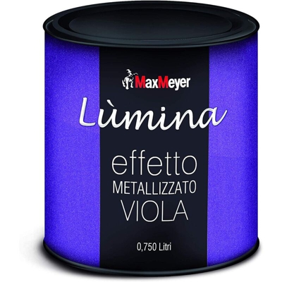 Max Meyer - MAXMEYER - LUMINA FINITURA METALLIZZATA PER INTERNI EFFETTO METALLIZZATO VIOLA 750 ML