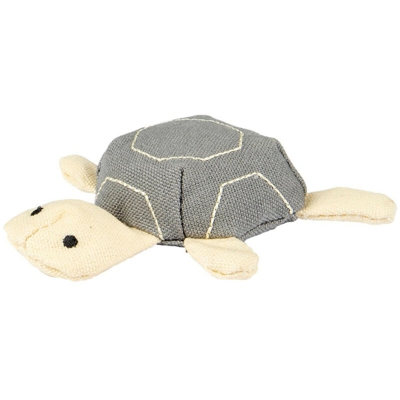 Flamingo Pet Products - Giocattolo naturale e divertente per tartarughe. 11 cm. grigio beige. gamma verde. giocattolo per gatti.