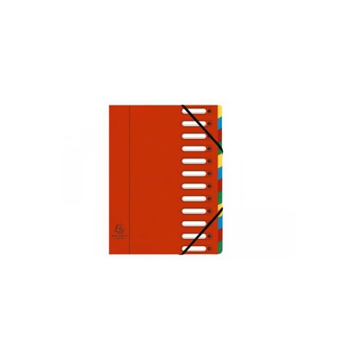 55125E cartella A4 Multicolore, Rosso - Exacompta