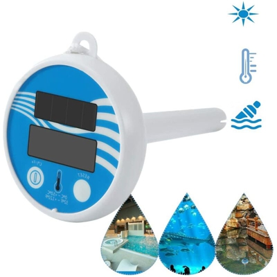 Termometro per piscina solare termometro digitale ad energia solare Piscina galleggiante per laghetto senza fili Termometro per piscina LCD