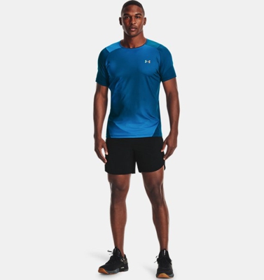 Maglia a manica corta UA RUSH™ HeatGear® 2.0 Print da uomo