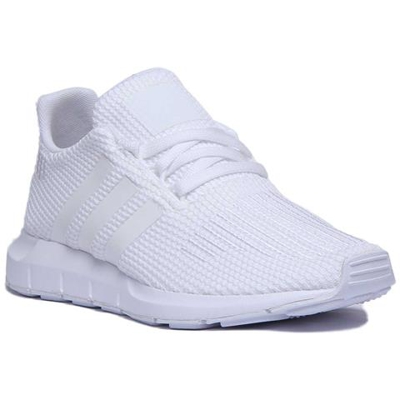 Swift Run J Mesh Trainers In White Mono For Youth