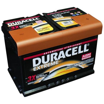 Duracell De70agm Batteria Auto Extreme Agm 12v 70ah 720a Dx