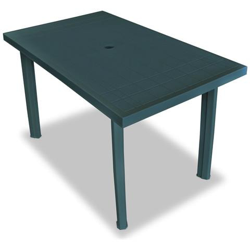Tavolo Da Giardino 126x76x72 Cm In Plastica Verde precio