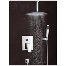 Stile Contemporaneo Doccia Rubinetto Con 8 ''''soffione E Doccetta en oferta