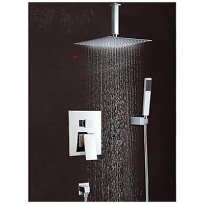 Stile Contemporaneo Doccia Rubinetto Con 8 ''''soffione E Doccetta