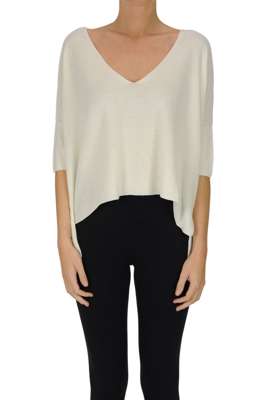 Silk and cashmere pullover