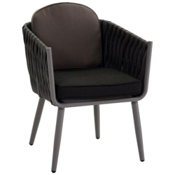 Poltrona Giardino Alluminio San Diego Grigio Con Cuscini características