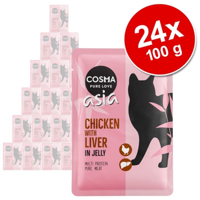 Cosma Asia in busta 24 x 100 g - Pollo con Tonno