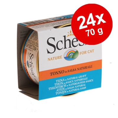 Schesir in Salsa naturale 24 x 70 g - Tonnetto con Salmone