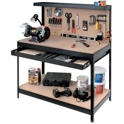Banco da Lavoro Pannello Portautensili Forato con Ganci Attrezzi Officina Garage características