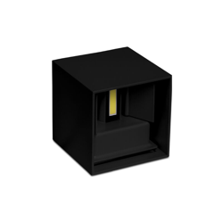 Applique led cubo 6w nero luce naturale 4000K precio