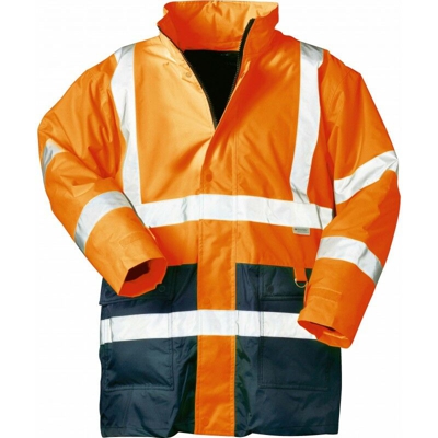 Parka Alta Visibilità, Taglia Xxl Arancione / Blu