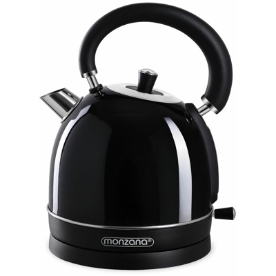 Bollitore Elettrico Bollitore Acqua Bollitore Retro Bollitori Vintage 1,8L Nero