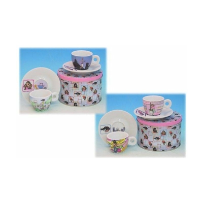 Tazza Caffe' con Piattino 2 Pezzi Pretty