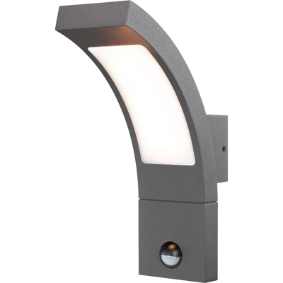 Lampada a LED da parete per esterni con sensore, luce bianca calda 3000K, 520lm, 6,5 Watt. Lampada da parete per esterni. 201172