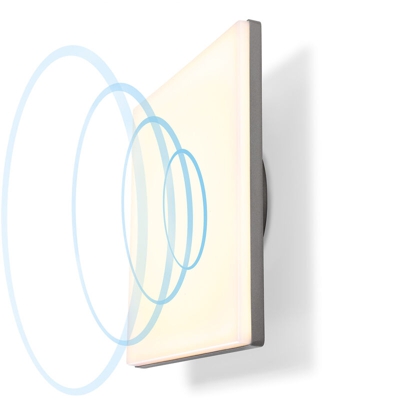 Lampada da esterno a LED con luce bianca calda, 1400 lm. Rilevatore di movimento a 360 ° Lampada da parete per giardino 201202