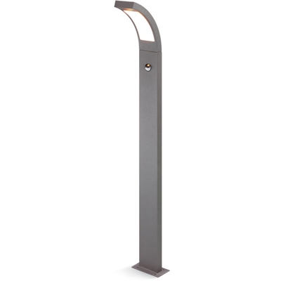 Esotec - Luce di percorso del sensore a LED bianco caldo 3000K 520lm 6,5 watt lampada da terra 201174