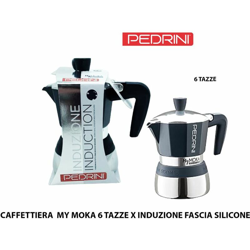 Bighouse It - CAFFETTIERA MY MOKA 6 TZ. X INDUZIONE FASCIA SILICONE TORTOR características