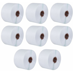 Reggia bianca in polipropilene larghezza mm 12 metri 7200 in 8 rotoli da metri 900 foro mm 62 boxlum precio