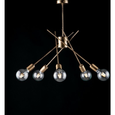 Bonetti - Plafoniera minimal moderna ferro bronzato spazzolato cm 56