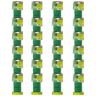 Verdemax 24 pezzi legaccio per legature piante fiori & vigneti multiuso ciascuno da diametro 5 mm