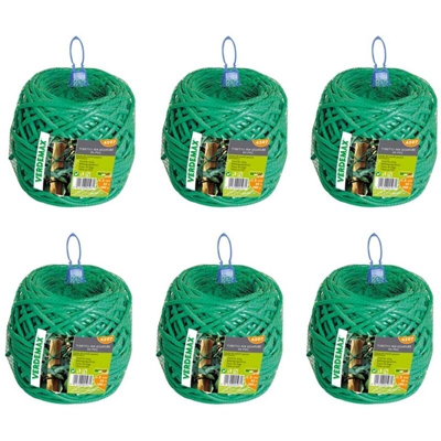 Verdemax 6 pezzi tubetto per legature per piante gomitolo ciascuno da diametro 5 mm grammi 1000