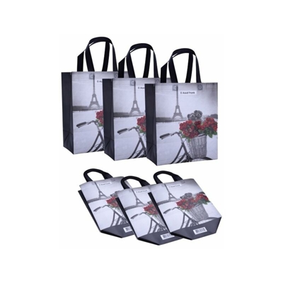 Shopping bag/Sacchetto antistrappo riutilizzabile/Cool Bag set 3 pz - Mod. Small