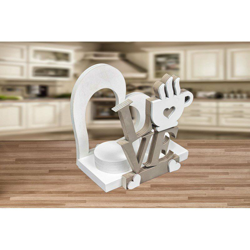 Porta bicchieri lavorazione artigianale LOVE vari colori precio