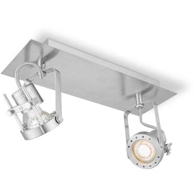 posto Home Sweet Home LED Robo Matt acciaio 2x5,8W