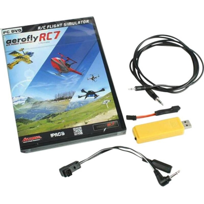 aeroflyRC7 Professional Simulatore di volo per modellismo con interfaccia Graupner/HoTT, con interfaccia Futaba/ - Ikarus