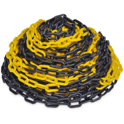 Catena Sicurezza Traffico 30 m Plastica Giallo/Nero - Youthup precio