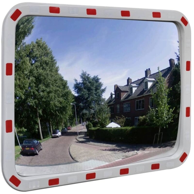 Specchio Traffico Convesso Rettangolare 60x80cm Catarifrangenti - Youthup