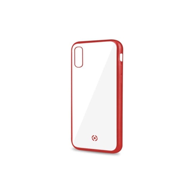 Laser Matt custodia per cellulare 16,5 cm (6.5') Cover Trasparente, Rosso - Celly