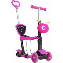 Monopattino Passeggino Triciclo A 3 Ruote 62x25x72,5 Cm Rosa características
