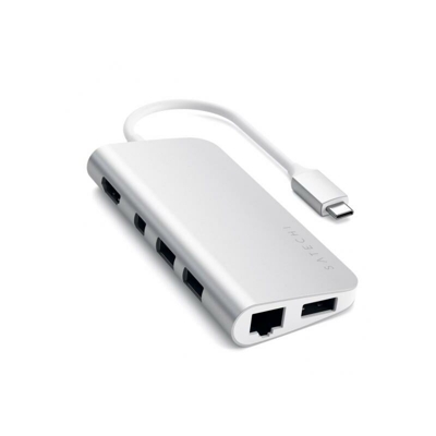 ST-TCMM8PAS replicatore di porte e docking station per notebook Cablato USB 3.2 Gen 1 (3.1 Gen 1) Type-C Argento - Satechi