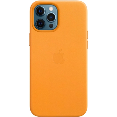 Custodia MagSafe in pelle per iPhone 12 Pro Max - California Poppy - Apple