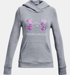 Felpa con cappuccio UA Rival Fleece Logo da ragazza características