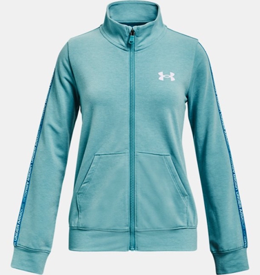 Felpa UA Rival Terry Taped Full Zip da ragazza