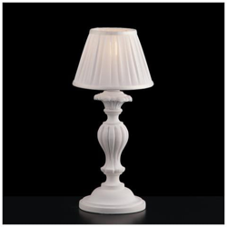 Lume Comodino In Legno E Pasta Di Legno Bianco Shabby precio