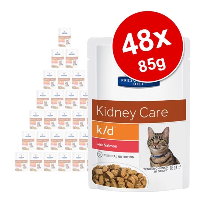 Hill's Prescription Diet umido per gatti in busta 48 x 85 g - c/d Urinary Stress Pollo